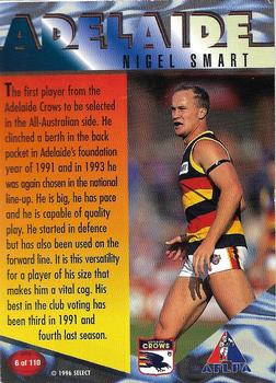 1996 Select AFL Centenary Series #6 Nigel Smart Back